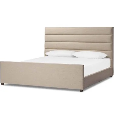 Omax Decor Daphne Queen Bed in Dark Walnut
