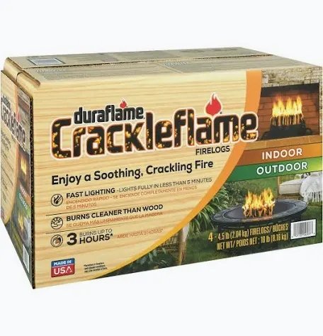 Duraflame Crackleflame Firelogs 4-Pack
