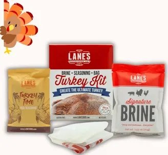 Lane's BBQ Turkey Kit (Brine + Seasoning + Bag)