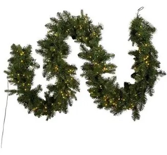 Round-Tipped Tree Binding Christmas Tree Fur Garland With Lights