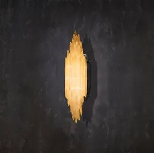 (Stock photo may not be exact match) Selia Stone LED Flush Mounted Sconce