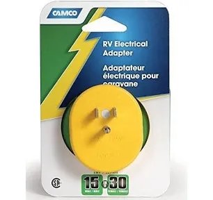 Camco RV Electrical Adapter 30 Amp to 15 Amp