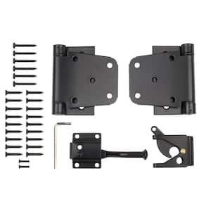 National Hardware Decorative Gate Kit, Black Finish, 3-Piece