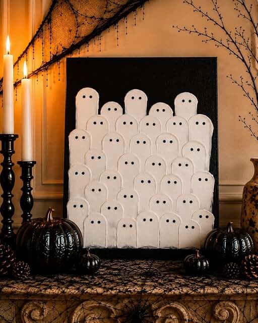Kindlivery Halloween Ghost Wall Art Decor on