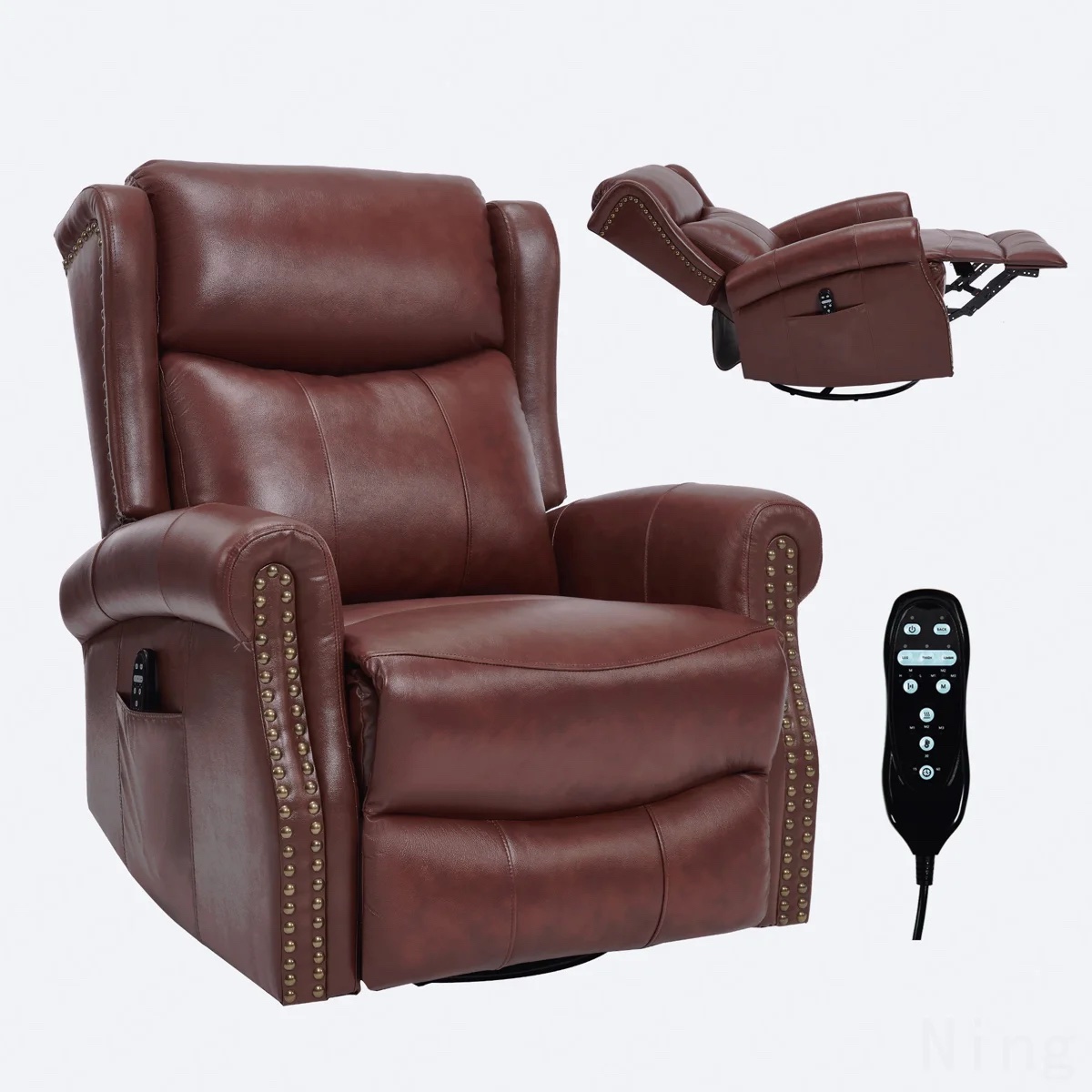 Complete Stock photo not exact match color is blue Accent Chair / Recliner - Model RC0263BLUL115-B