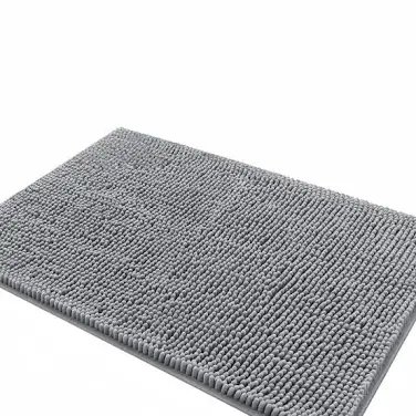 Cng-Res Ultra Fine Fiber Chenille Dog Door Mat 36 x 24, Grey