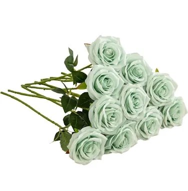 IUKnot 10pcs Artificial Rose Stem - Green