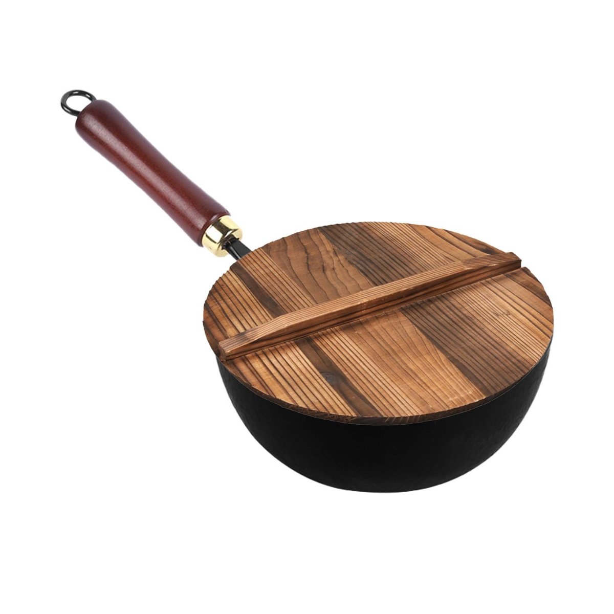 Calmabode Non-Stick Frying Pan with Wooden Handle