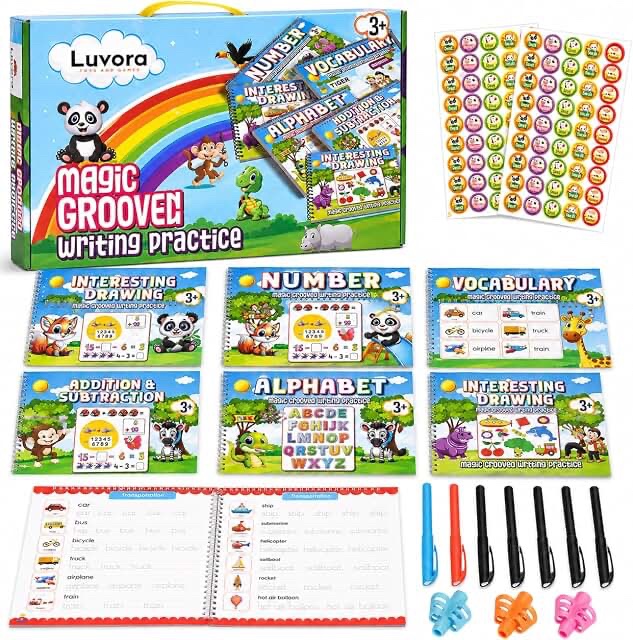 Luvora Magic Grooved Writing Practice Set