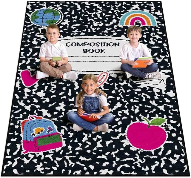 Teenyyou 4.92 ft Large Classroom School Decor Seating Carpet 7 Seats