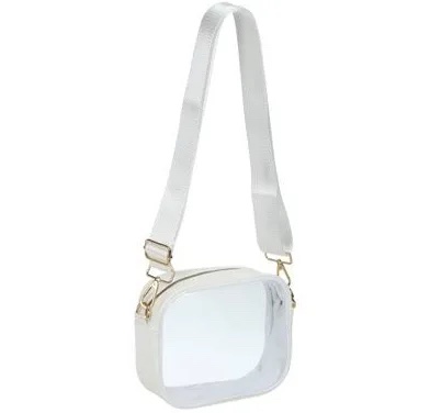 Neywry Shoulder Bag with Removable Straps (White)