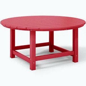 Round Coffee Table - Red
