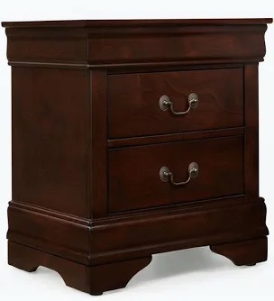 (Stock photo may be different) Fahim 2-Drawer Nightstand in Cherry
