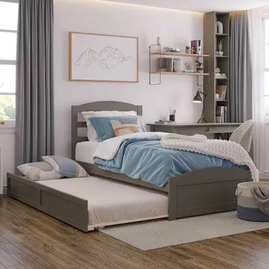 Elliana Solid Wood Slat Storage Bed