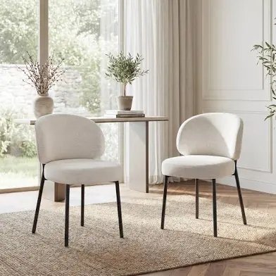 Havana Metal Dining Chair - Beige