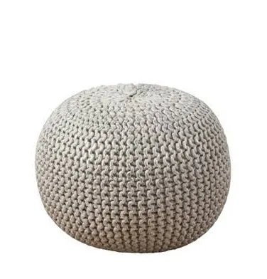 Twisted Rope Pouf Ottoman