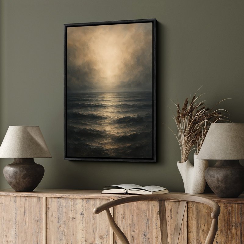 Abstract Ocean Seascape Canvas Wall Art