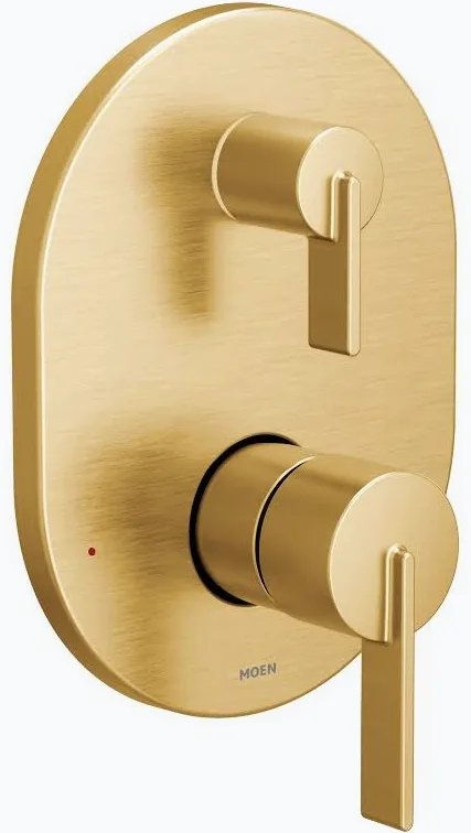 Moen Cia M-Core 3-Series Transfer Valve Only Trim in Brushed Gold