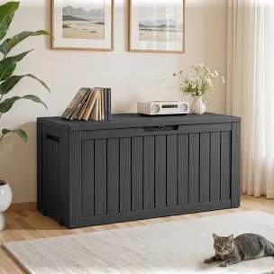 Unbranded Black Furniture/Equipment Box, 43.3" x 22" x 7.1"