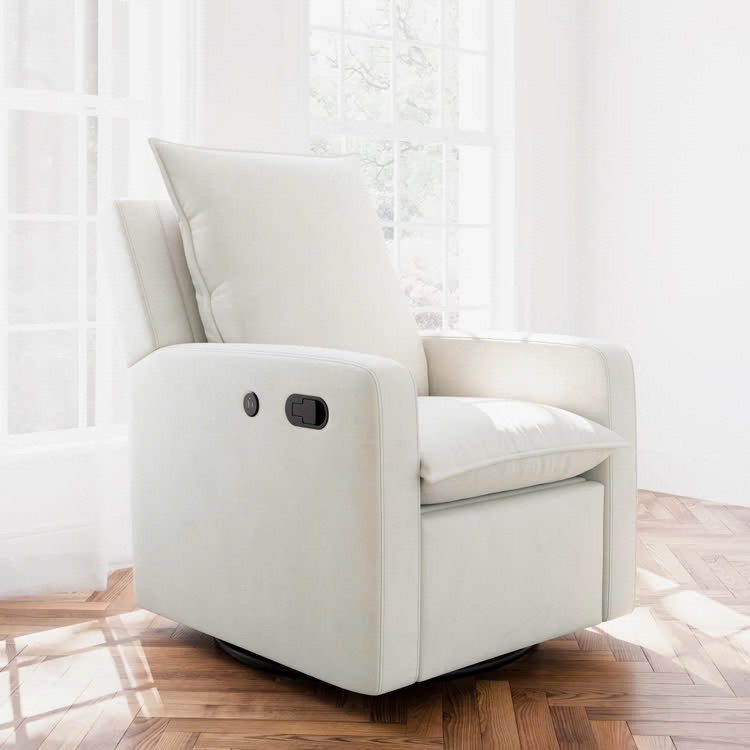 Timeless Recline Glider W/USB - Ivory
