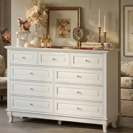 9-Drawer Dresser With Elegent Style