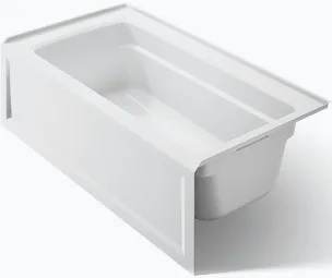 Kohler Archer 60 x 30 Integral Apron Bath, White