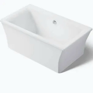 Stargaze Freestanding 60" Tub with Fluted Apron, White