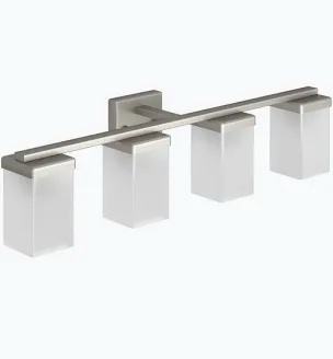 Moen 90 Degree Collection Four Globe Light in Brushed Nickel