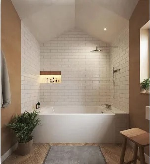 Jacuzzi LNS6032BRXXXXW 60x32 Inch Right Hand Drain Bathtub with Skirt