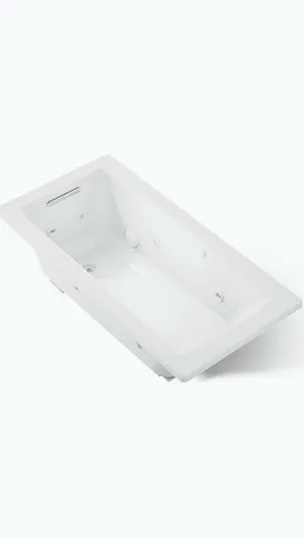 Kohler Archer 60x30 Drop-In Flexjet Whirlpool Tub - White