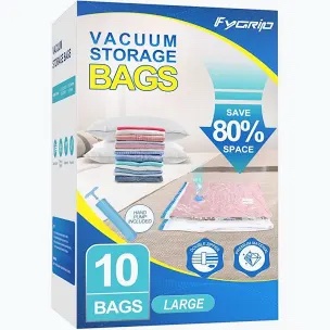Fygrip 10 Pack Large Vacuum Storage Bags
