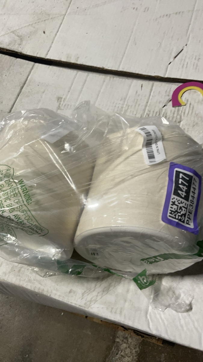 Pacific Bagged Disposable White Paper Plates