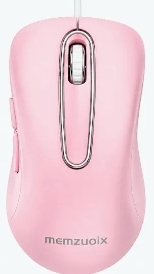 memzueix Wired Optical Mouse Pink