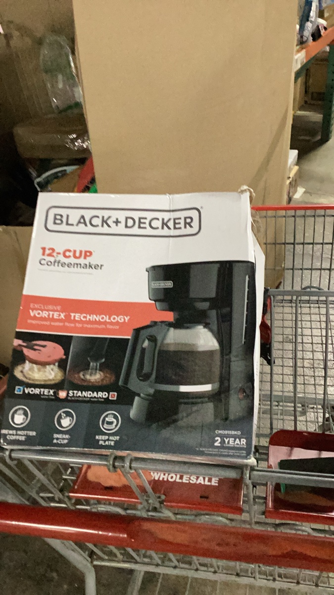 Black+Decker 12-Cup Coffeemaker with Vortex Technology