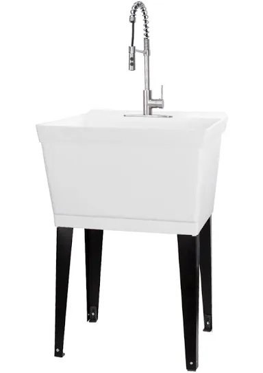 Thermoplastic Utility Sink Set, 19 Gallon, 22.875 in. x 23.5 in.