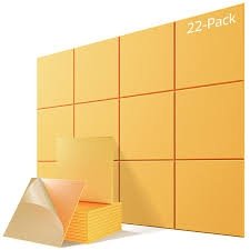 LebenForce Acoustic Panels - Yellow, Multi-Pack