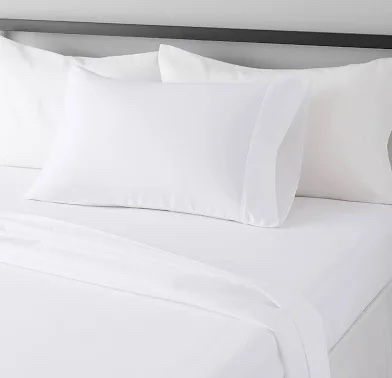 Amazon Basics Lightweight Super Soft Easy Care Microfiber Full Size Sheet Set - Bright White