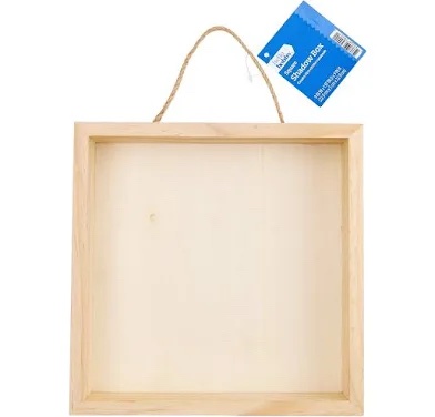 Square Wooden Photo Frame / Shadow Box