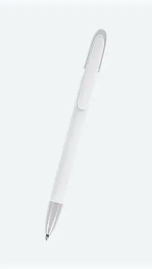 Bulk Plain White Retractable Ballpoint Pens