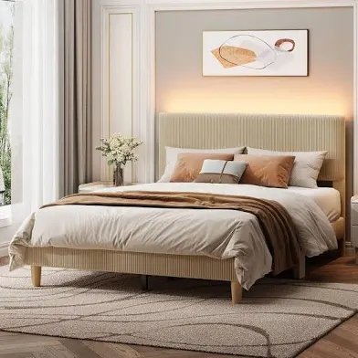Platform Bed Frame with Headboard