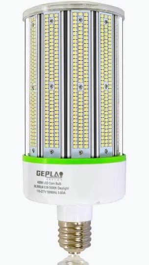 GEPLA GEPLAD 400W LED Corn Bulb 5000K Daylight E39-F