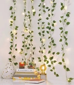 Solar Powered Artificial Ivy Vine String Lights