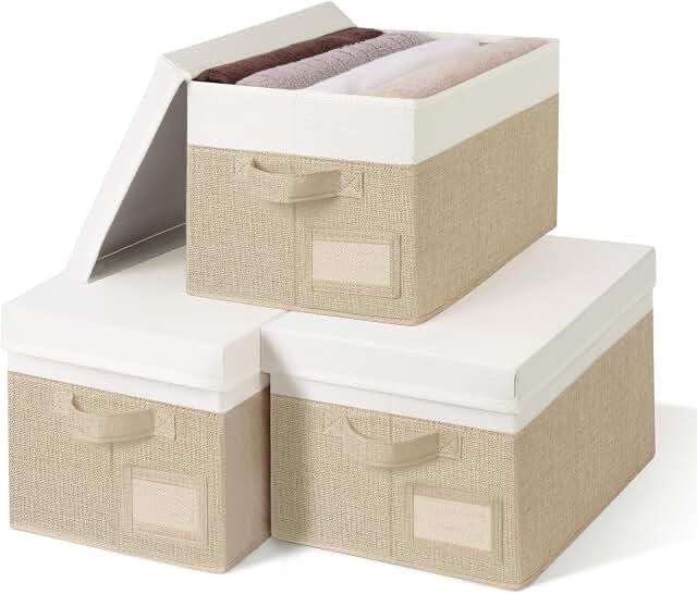 Granny Says White Fabric Storage Box