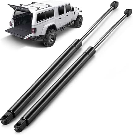 Rear Window Glass Gas Charged Lift Supports (Set of 2) for 1998-2004 Vehicles