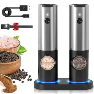 Unbranded Electric Grinder Set (Salt and Pepper Mill)