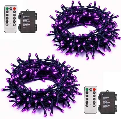 Artificial Green Leaf Garland with LED String Lights