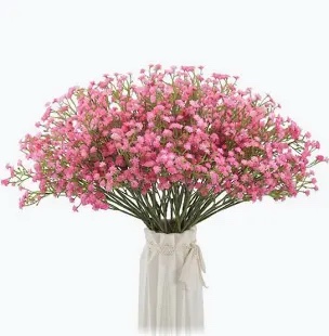 Artificial Baby's Breath Flowers, Pink