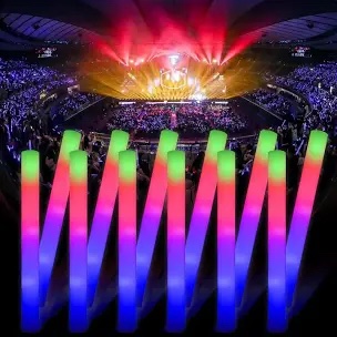 Blu7ive 30 Pieces LED Foam Sticks
