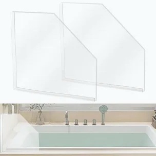Havexerath 2 PCS Shower Corner Water Guard 10" x 10"