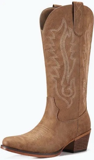 Rollda Collection Women's Western Cowboy Boots